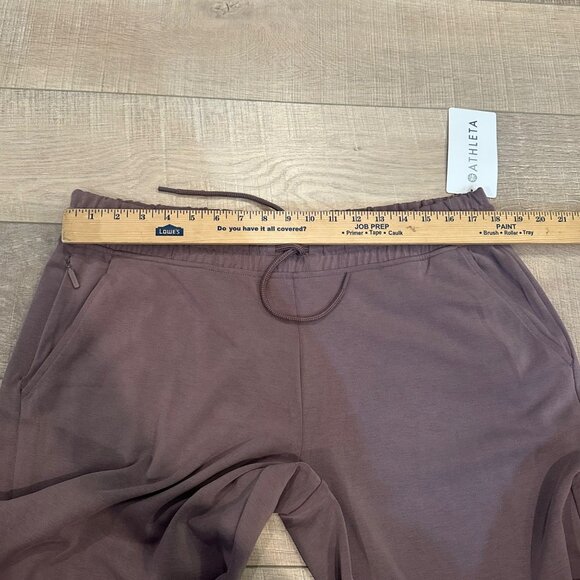 ATHLETA WOMENS NEW XL SEASOFT PANTS PANTALON TAN - Picture 4 of 9